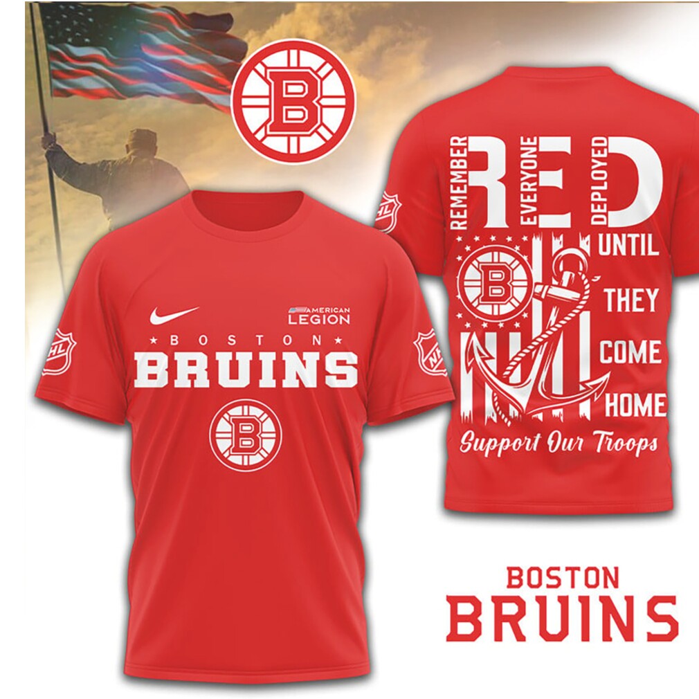 Boston Bruins Support Our Troops Red R.E.D. Friday Military Veteran Appreciation Shirt Boston Bruins Support Our Troops Red R.E.D. Friday Military Veteran Appreciation Shirt