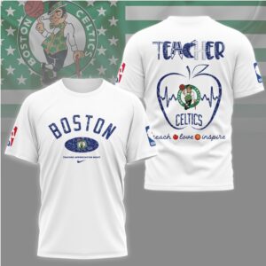 Boston Celtics Teacher Appreciation Night Shirt Teach Love Inspire Basketball Fan Gift Shirt