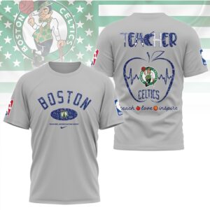 Boston Celtics Teacher Appreciation Night Shirt Teach Love Inspire Basketball Fan Gift Shirt