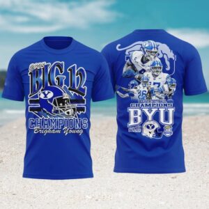 Brigham Young University BYU Big 12 Football Champions 2025 Shirt