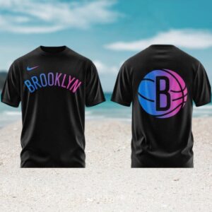 Brooklyn Basketball Vintage Black Graphic Tee Shirt For NBA Fans Game Day Apparel