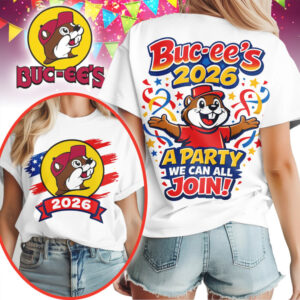 Buc ee’s 2026 A Party We Can All Join Patriotic Red Blue T Shirt Buc ee’s 2026 A Party We Can All Join Patriotic Red Blue T Shirt