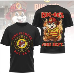 Buc ee’s Firefighter Fire Dept Brave Beaver Mascot T Shirt Buc ee’s Firefighter Fire Dept Brave Beaver Mascot T Shirt