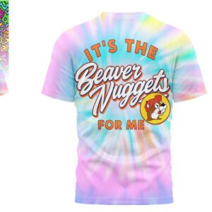 Buc ee's Peace Love Beaver Nuggets Tie Dye Pastel Shirt