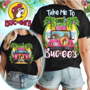 Buc ee's Road Trip Beach Jeep Summer Vacation T Shirt