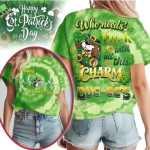 Buc ee's St. Patrick's Day Heartbeat Who Needs Luck Charm Shirt