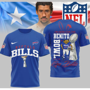 Buffalo Bills Bad Bunny Benito Bowl Super Bowl LX Graphic Vintage Style Shirt