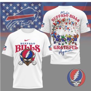 Buffalo Bills Grateful Dead Steal Your Face Buffalo Mashup Make Buffalo Grateful Again T Shirt