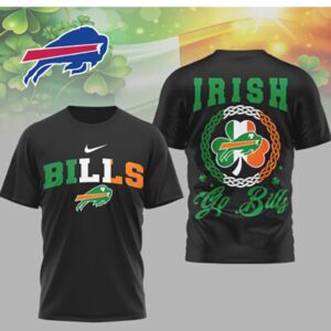 Buffalo Bills Irish St. Patrick's Day Lucky Shamrock NFL Fan T Shirt