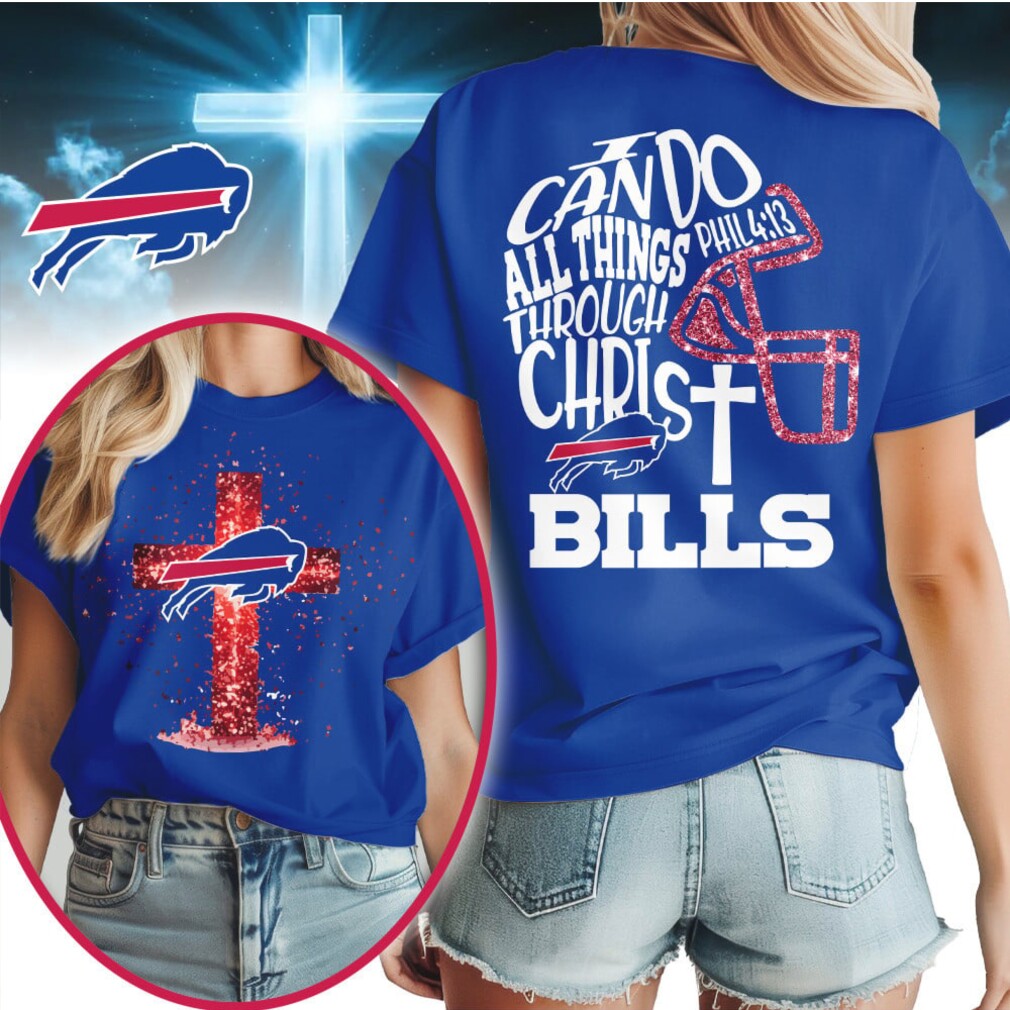 Buffalo Bills Phil 4 13 Christian Religious Faith Football Fan Graphic T Shirt Buffalo Bills Phil 4 13 Christian Religious Faith Football Fan Graphic T Shirt