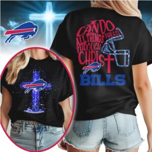 Buffalo Bills Phil 4 13 Christian Religious Faith Football Fan Graphic T Shirt