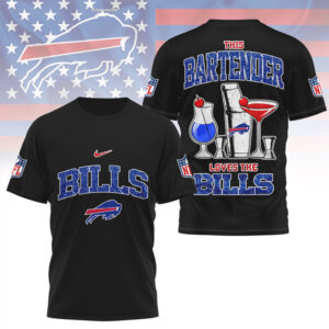 Buffalo Bills This Bartender Loves The Bills NFL Fan Gift T Shirt