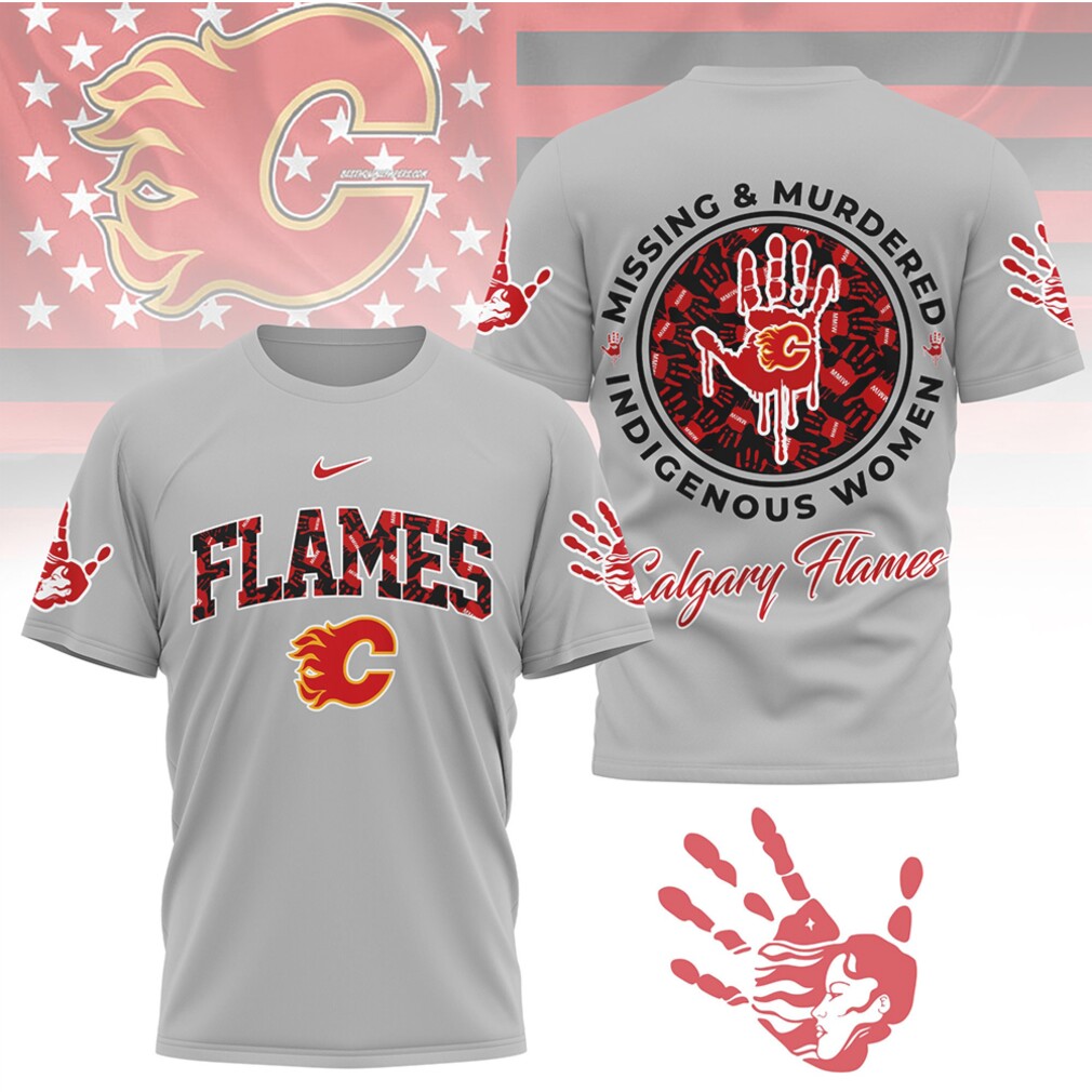 Calgary Flames MMIW Awareness Hockey Indigenous Women Support Shirt Calgary Flames MMIW Awareness Hockey Indigenous Women Support Shirt