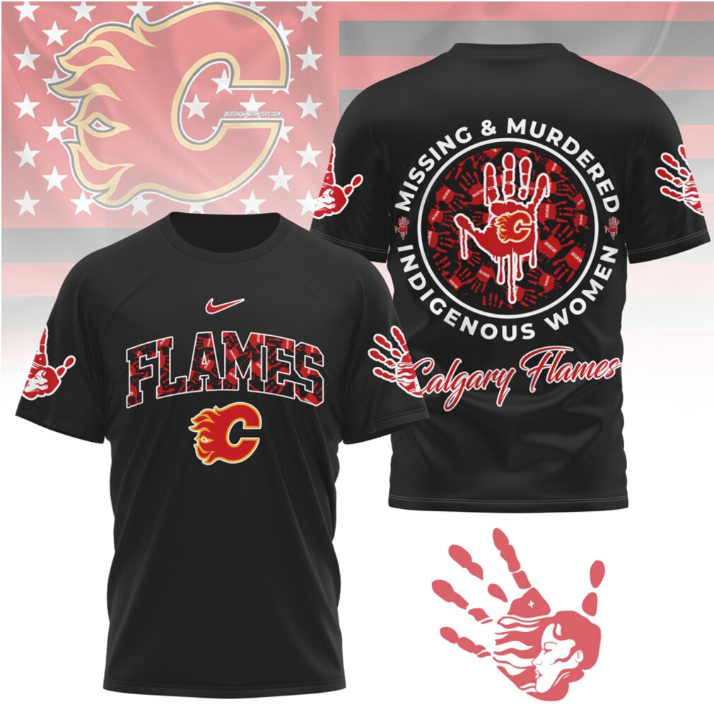Calgary Flames MMIW Awareness Hockey Indigenous Women Support Shirt Calgary Flames MMIW Awareness Hockey Indigenous Women Support Shirt