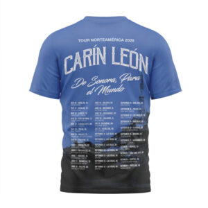 Carin Leon Tour Norteamerica 2026 Vintage Mexican Music Concert Fan T Shirt