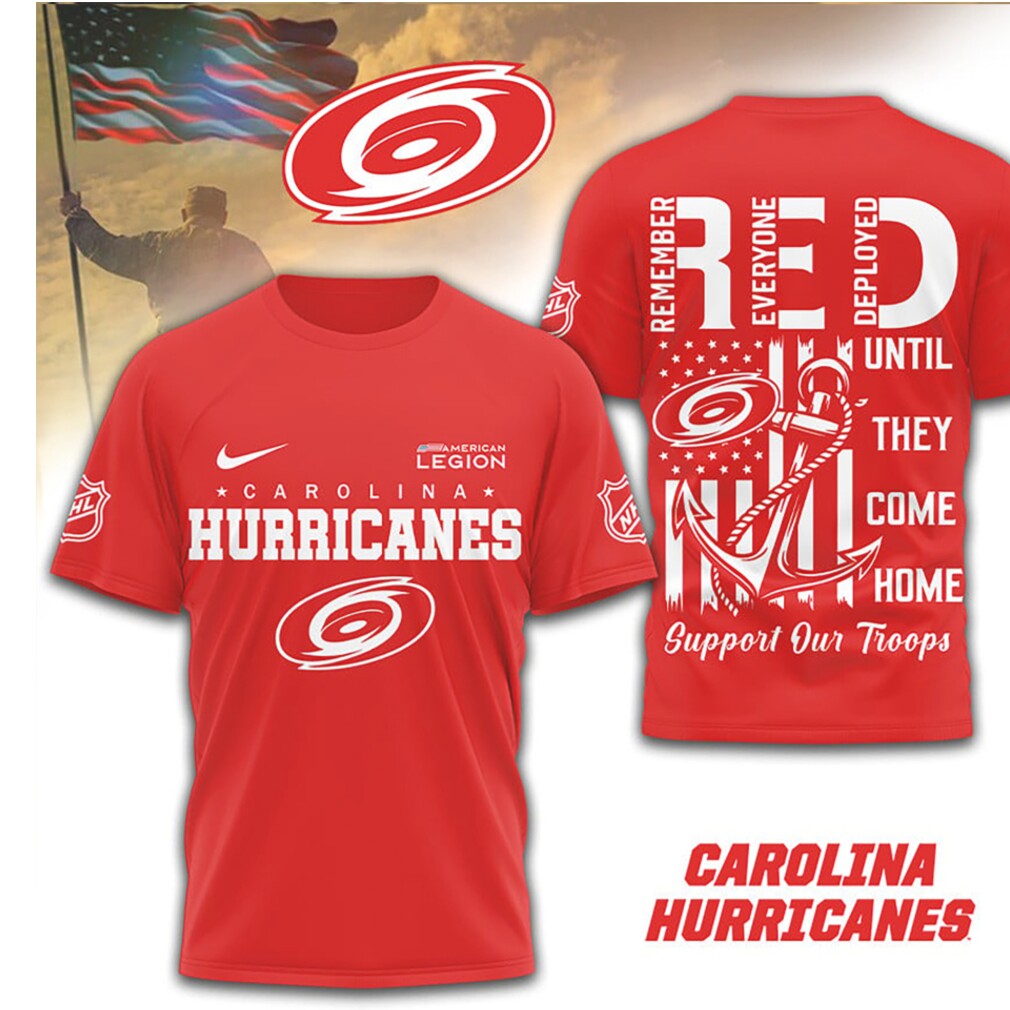 Carolina Hurricanes Military Support R.E.D. Friday Official Team Pride Shirt Carolina Hurricanes Military Support R.E.D. Friday Official Team Pride Shirt
