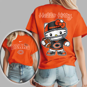 Chicago Bears Hello Kitty Mascot Shirt Cute Game Day Football T Shirt
