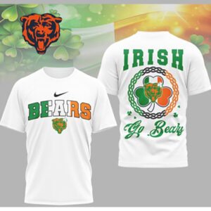 Chicago Bears Irish Shamrock St. Patrick's Day Lucky NFL Football Fan T Shirt