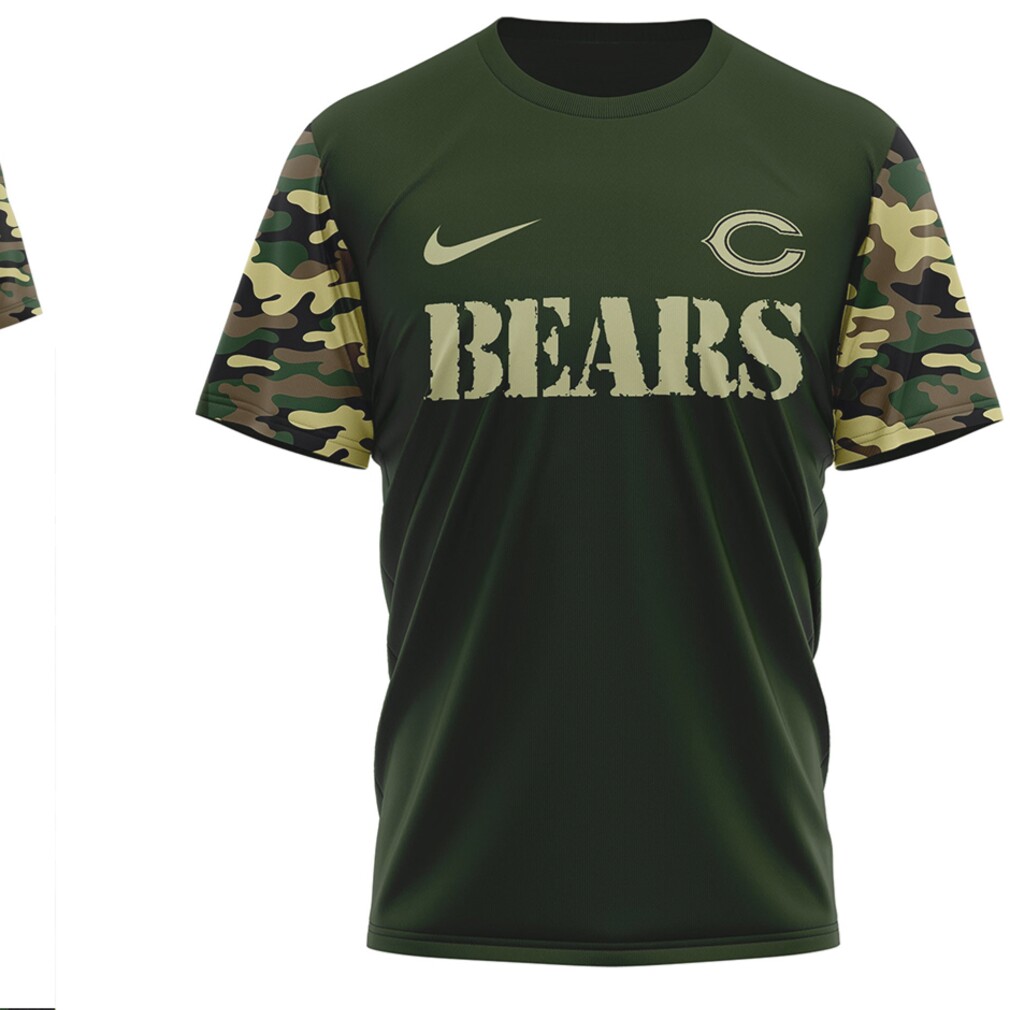 Chicago Bears Military Appreciation Camo Thank You For Your Service tshirt Chicago Bears Military Appreciation Camo Thank You For Your Service tshirt