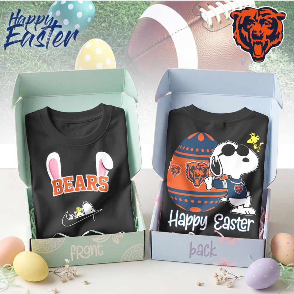 Chicago Bears Snoopy Happy Easter Bunny Ears Nike Logo Football Fan Shirt Chicago Bears Snoopy Happy Easter Bunny Ears Nike Logo Football Fan Shirt