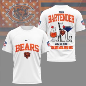 Chicago Bears This Bartender Loves The Bears Football Fan Game Day T Shirt Chicago Bears This Bartender Loves The Bears Football Fan Game Day T Shirt