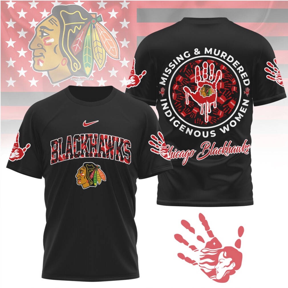 Chicago Blackhawks MMIW Awareness Hockey Indigenous Women Support Shirt Chicago Blackhawks MMIW Awareness Hockey Indigenous Women Support Shirt