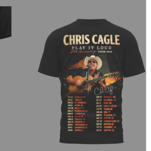 Chris Cagle Play It Loud 25th Anniversary Tour 2026 Concert Dates Country Music Tee