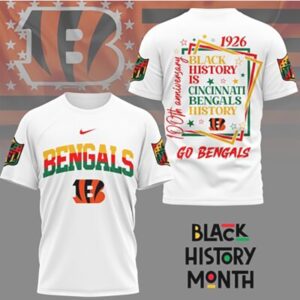 Cincinnati Bengals Black History Month Anniversary NFL Team