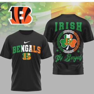 Cincinnati Bengals Irish Pride St. Patrick's Day Lucky NFL Team T Shirt