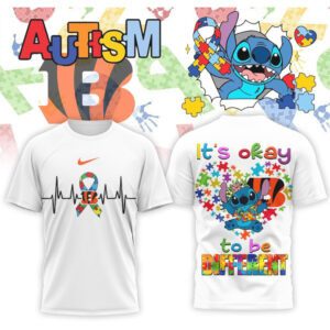 Cincinnati Bengals Stitch Autism Awareness Puzzle Ribbon Heartbeat Graphic Sports Fan Shirt Cincinnati Bengals Stitch Autism Awareness Puzzle Ribbon Heartbeat Graphic Sports Fan Shirt