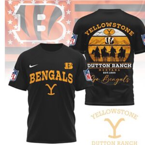 Cincinnati Bengals Yellowstone Dutton Ranch Montana T Shirt Cincinnati Bengals Yellowstone Dutton Ranch Montana T Shirt