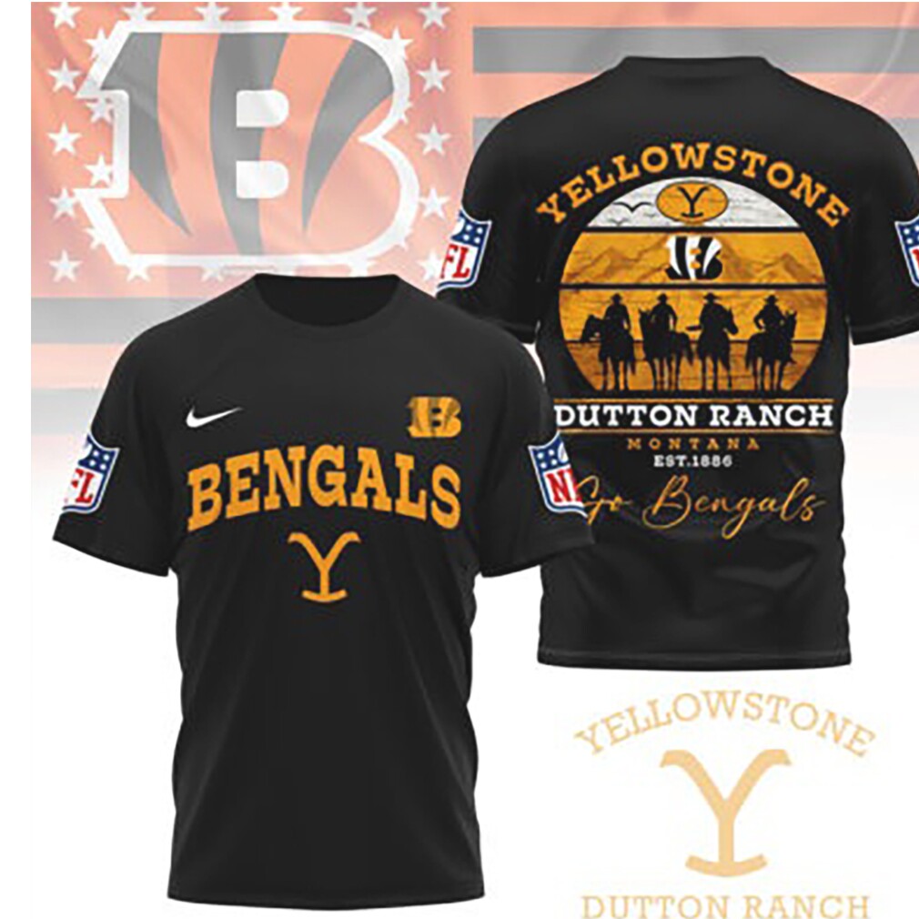 Cincinnati Bengals Yellowstone Dutton Ranch Montana T Shirt Cincinnati Bengals Yellowstone Dutton Ranch Montana T Shirt