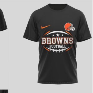 Cleveland Browns Football Shirt Harley Davidson Inspired Skull Biker Graphic T Shirt