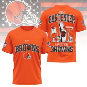 Cleveland Browns This Bartender Loves The Browns NFL Sport Fan T Shirt