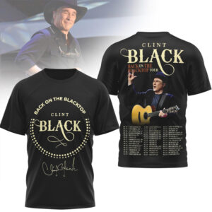 Clint Back On The Blacktop Tour 2025 Vintage Country Music Fan T Shirt Clint Back On The Blacktop Tour 2025 Vintage Country Music Fan T Shirt