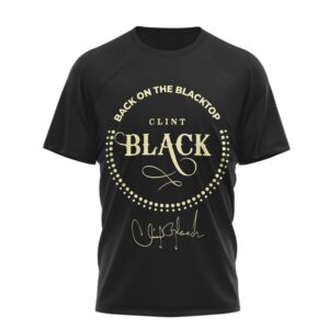 Clint Back On The Blacktop Tour 2025 Vintage Country Music Fan T Shirt