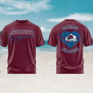 Colorado Avalanche Healthcare Appreciation Night Maroon Stethoscope Logo NHL Shirt