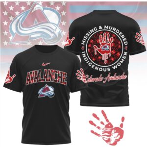 Colorado Avalanche MMIW Awareness Hockey Indigenous Women Support Shirt