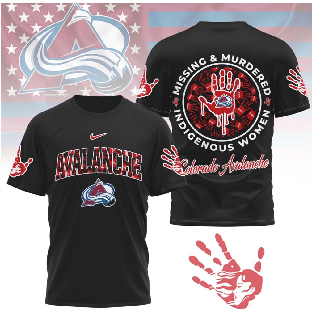 Colorado Avalanche MMIW Awareness Hockey Indigenous Women Support Shirt Colorado Avalanche MMIW Awareness Hockey Indigenous Women Support Shirt