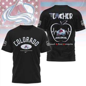 Colorado Avalanche Teacher Appreciation Night Apple Graphic For Hockey Loving Educators Shirt Colorado Avalanche Teacher Appreciation Night Apple Graphic For Hockey Loving Educators Shirt