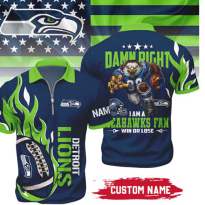 Custom Name Seattle Seahawks Detroit Lions Rivalry Polo Shirt Win Or Lose Apparel T Shirt Custom Name Seattle Seahawks Detroit Lions Rivalry Polo Shirt Win Or Lose Apparel T Shirt