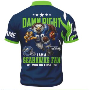 Custom Name Seattle Seahawks Detroit Lions Rivalry Polo Shirt Win Or Lose Apparel T Shirt