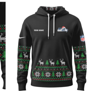 Dad And Seahawks Fan Ugly Christmas Sweater Style Personalized Name Gift Hoodie Dad And Seahawks Fan Ugly Christmas Sweater Style Personalized Name Gift Hoodie