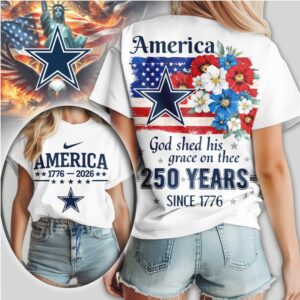 Dallas Cowboys America 250 Years Since 1776 Patriotic Independence Day Shirt