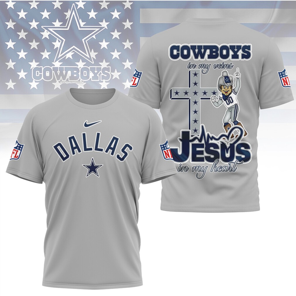 Dallas Cowboys Jesus In My Heart Christian Faith Football Fan Graphic T Shirt Dallas Cowboys Jesus In My Heart Christian Faith Football Fan Graphic T Shirt