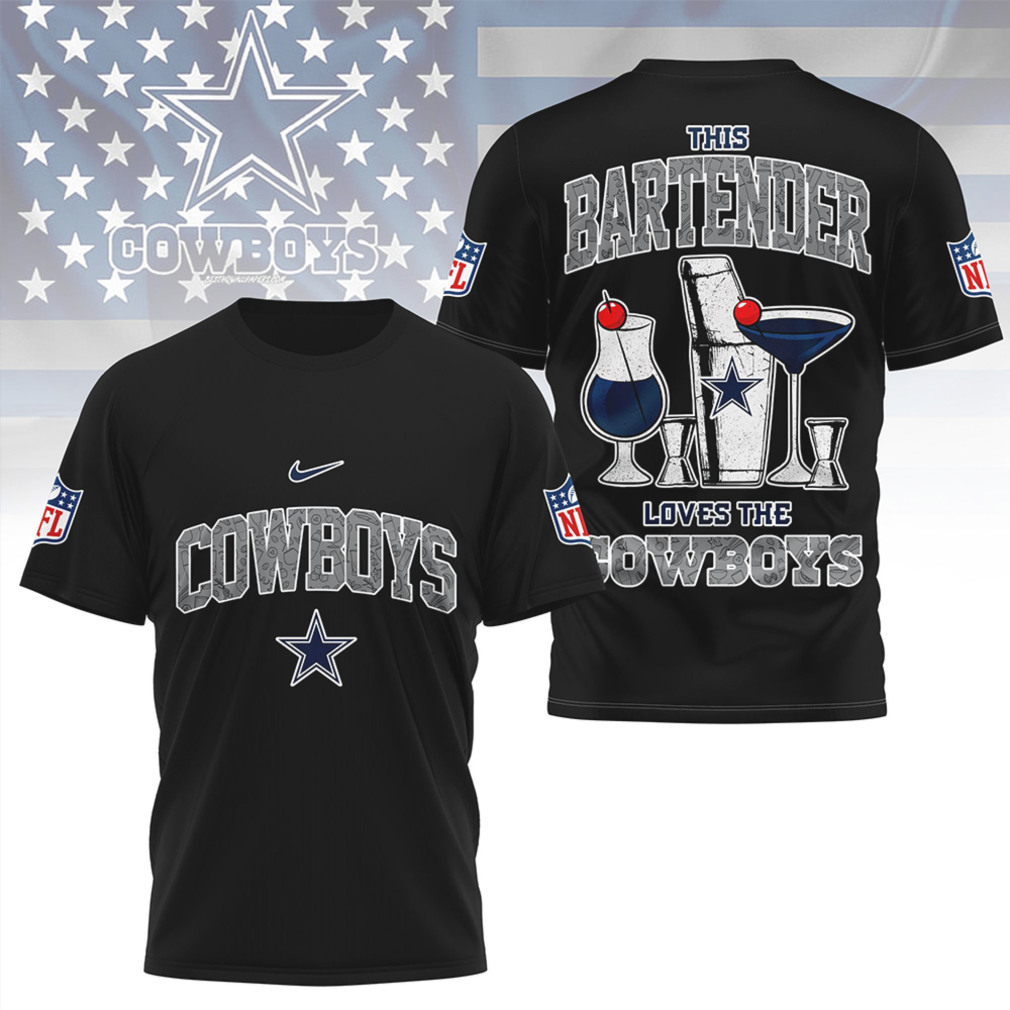 Dallas Cowboys This Bartender Loves The Cowboys Retro NFL Game Day T Shirt Dallas Cowboys This Bartender Loves The Cowboys Retro NFL Game Day T Shirt