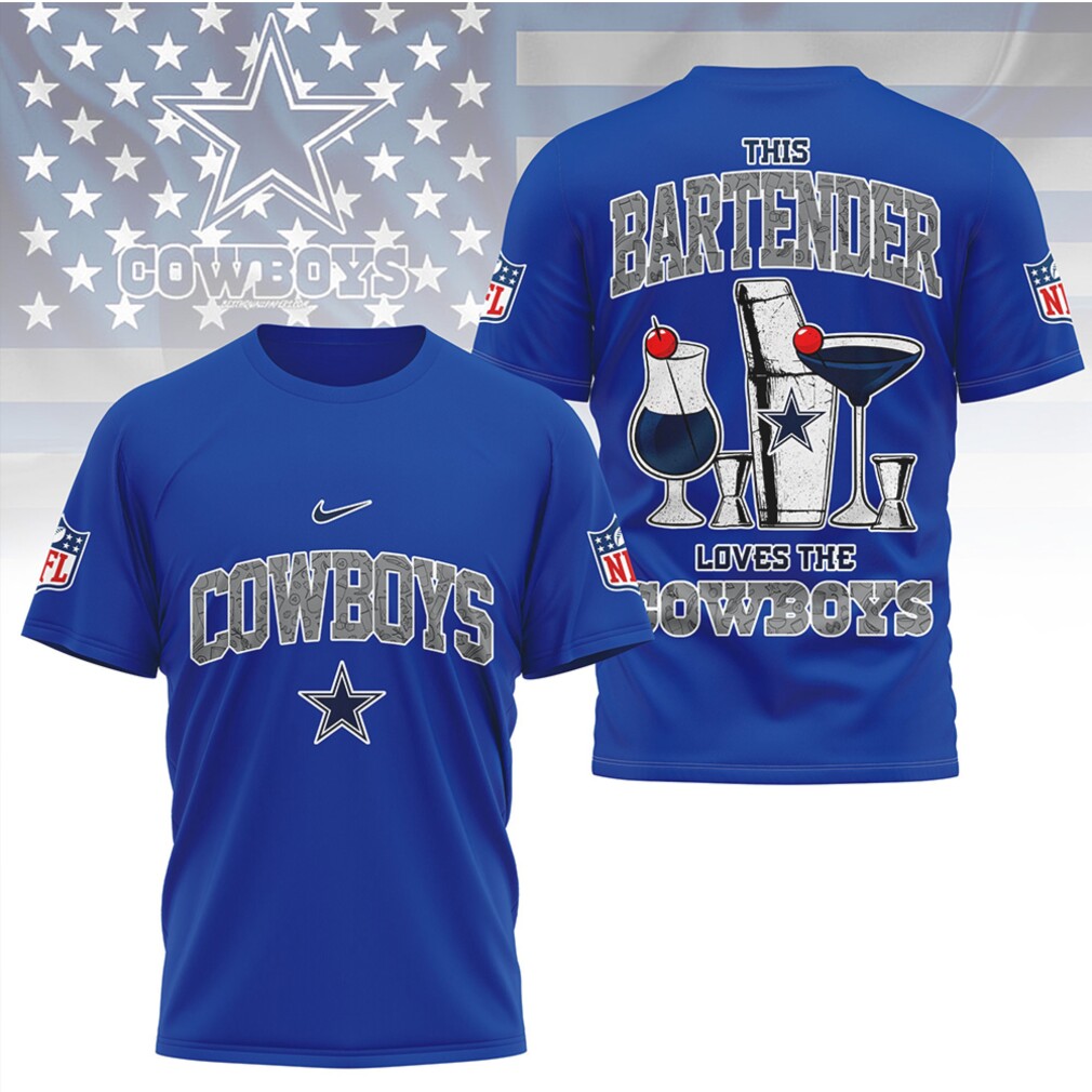 Dallas Cowboys This Bartender Loves The Cowboys Retro NFL Game Day T Shirt Dallas Cowboys This Bartender Loves The Cowboys Retro NFL Game Day T Shirt