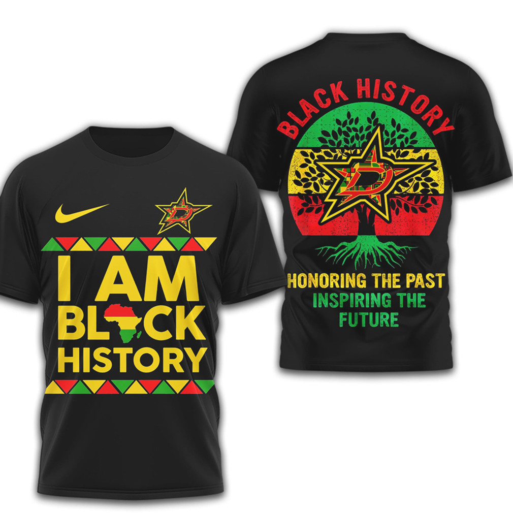 Dallas Stars Black History Month I Am Black History Graphic Tee Dallas Stars Black History Month I Am Black History Graphic Tee