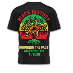 Dallas Stars Black History Month I Am Black History Graphic Tee