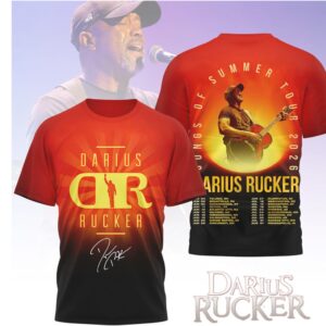 Darius Rucker Songs of Summer Tour 2026 Signature T Shirt Darius Rucker Songs of Summer Tour 2026 Signature T Shirt